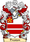 English or Welsh Family Coat of Arms (v.23) for Preston