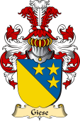 v.23 Coat of Family Arms from Germany for Giese