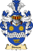 English Coat of Arms (v.23) for the family Simcoe