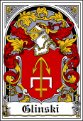 Polish Coat of Arms Bookplate for Glinski