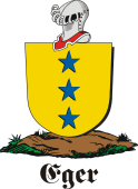 German shield on a mount for Eger