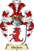 v.23 Coat of Family Arms from Germany for Hocken
