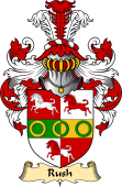English Coat of Arms (v.23) for the family Rush