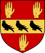 Irish Family Shield for Quartermaines (Dublin)