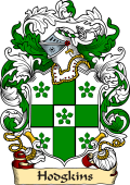 English or Welsh Family Coat of Arms (v.23) for Hodgkins (Gloucestershire, and Middlesex)