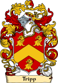 English or Welsh Family Coat of Arms (v.23) for Tripp (London, and Tripham, Kent)