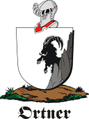German shield on a mount for Ortner