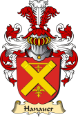 v.23 Coat of Family Arms from Germany for Hanauer