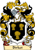English or Welsh Family Coat of Arms (v.23) for Birket (ref Berry)