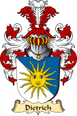 v.23 Coat of Family Arms from Germany for Dietrich