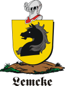 German shield on a mount for Lemcke