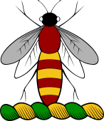Family crest from England for Abercrombie, Baron of Aboukir (Abercromby) Crest - A Bee