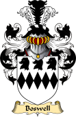 English Coat of Arms (v.23) for the family Boswell