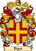 English or Welsh Family Coat of Arms (v.23) for Bigot