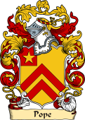 English or Welsh Family Coat of Arms (v.23) for Pope