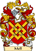 English or Welsh Family Coat of Arms (v.23) for Mell (Ref Berry)
