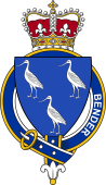 Families of Britain Coat of Arms Badge for: Bender (England)