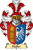 v.23 Coat of Family Arms from Germany for Haller