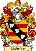 English or Welsh Family Coat of Arms (v.23) for Lightfoot (Ashford, Kent)