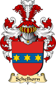 v.23 Coat of Family Arms from Germany for Schelhorn
