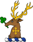Family crest from Ireland for Roe (Dublin)