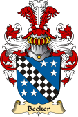 v.23 Coat of Family Arms from Germany for Becker