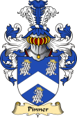 English Coat of Arms (v.23) for the family Pindar or Pinner