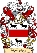 English or Welsh Family Coat of Arms (v.23) for Handley (or Hanley Nottinghamshire)