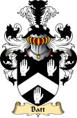 English Coat of Arms (v.23) for the family Batt
