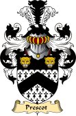 English Coat of Arms (v.23) for the family Prescot
