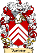English or Welsh Family Coat of Arms (v.23) for Banister (or Banester Westmoreland)