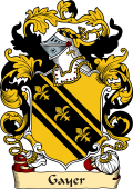 English or Welsh Family Coat of Arms (v.23) for Gayer (Ref Berry)