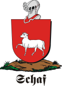 German shield on a mount for Schaf