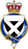 British Garter Coat of Arms for Moffat (Scotland)