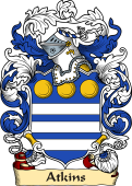 English or Welsh Family Coat of Arms (v.23) for Atkins