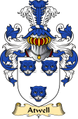 English Coat of Arms (v.23) for the family Atwell