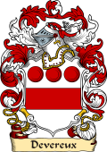 English or Welsh Family Coat of Arms (v.23) for Devereux