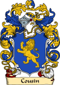 English or Welsh Family Coat of Arms (v.23) for Cousin (or Cosyn Dorsetshire)