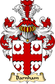English Coat of Arms (v.23) for the family Barnham