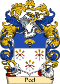 English or Welsh Family Coat of Arms (v.23) for Peel