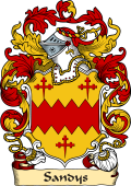 English or Welsh Family Coat of Arms (v.23) for Sandys (or Sandes)