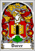 German Wappen Coat of Arms Bookplate for Durer