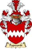 English Coat of Arms (v.23) for the family Papworth
