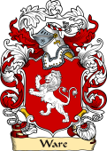 English or Welsh Family Coat of Arms (v.23) for Ware (Ref Berry)