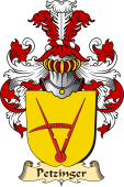 v.23 Coat of Family Arms from Germany for Petzinger