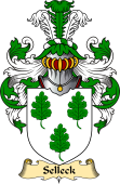 English Coat of Arms (v.23) for the family Selioke or Selleck