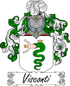 Araldica Italiana Coat of arms used by the Italian family Visconti