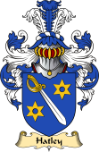 English Coat of Arms (v.23) for the family Hatley