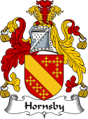 English Coat of Arms for the family Hornsby