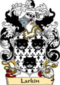 English or Welsh Family Coat of Arms (v.23) for Larkin (Kent, Cambridge, and Herefordshire)